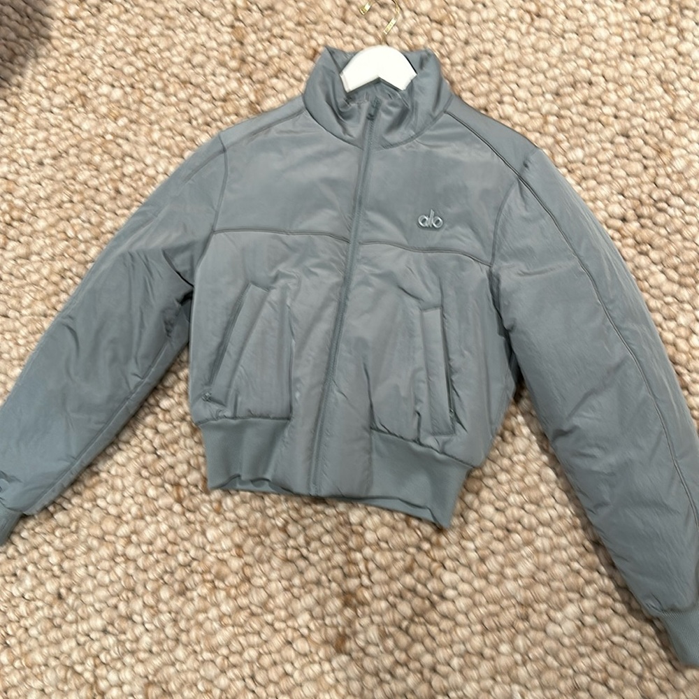 ALO Drop Top jacket in cosmic grey